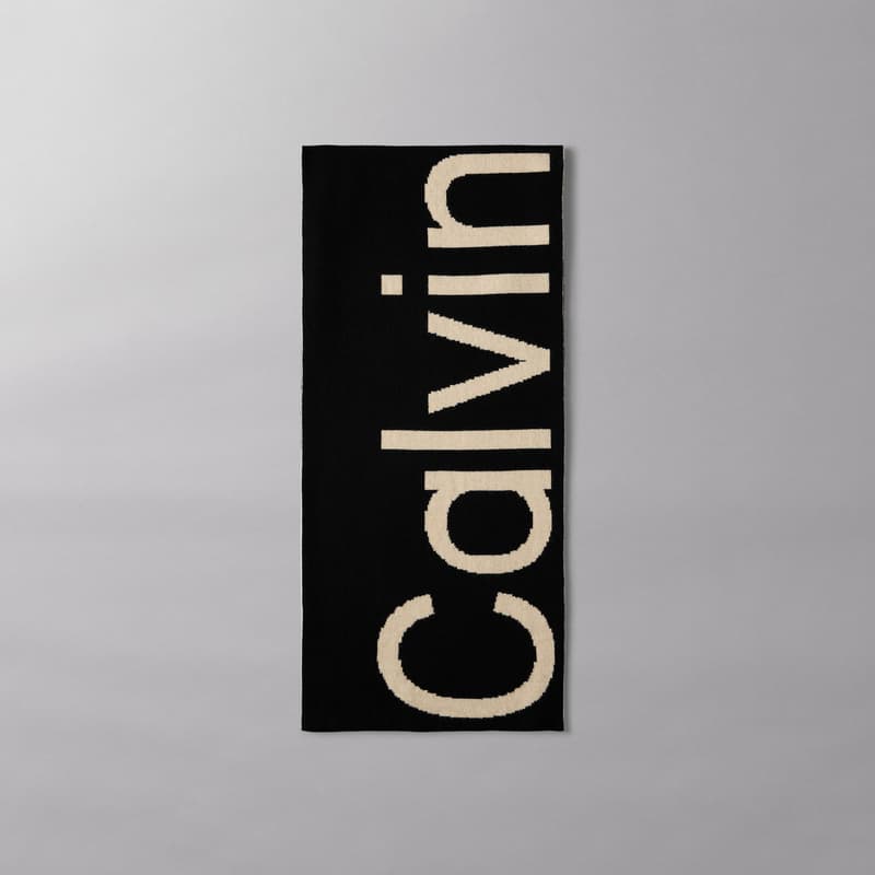 Шарф CALVIN KLEIN Вязаные шарфы Мужской Space Черный - изображение 3