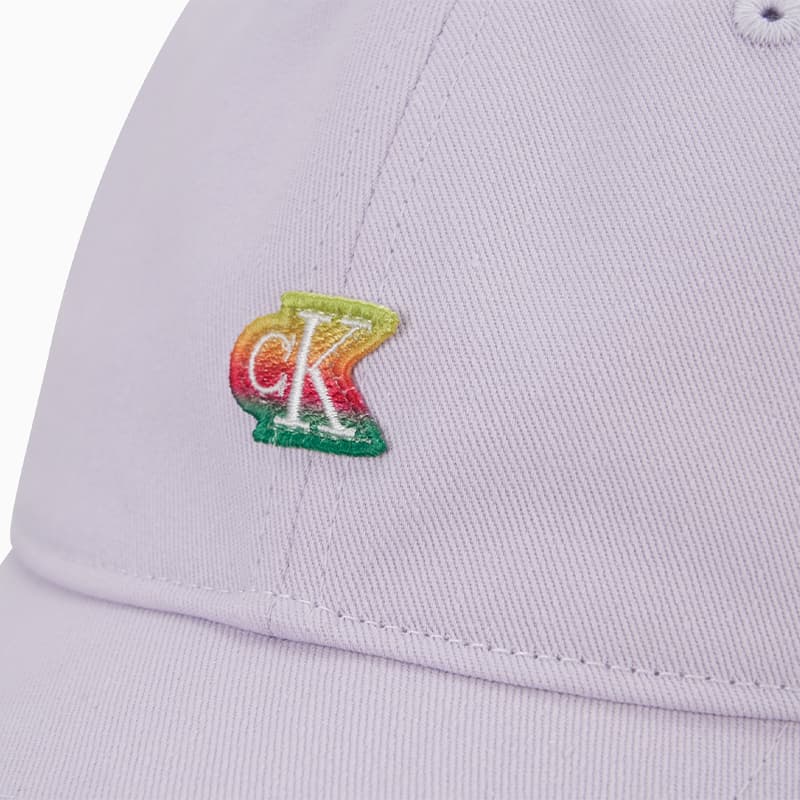 Кепка Calvin Klein Хлопковые кепки из волокна унисекс лавандового цвета - изображение 3