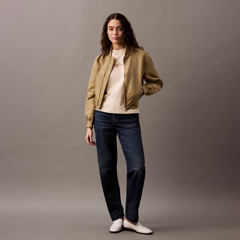 Футболка Calvin Klein T-рубашка женская C7P теплый песочный - изображение 4