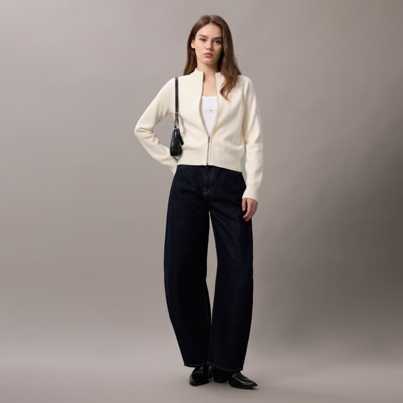 Джинсы Calvin Klein Cocoon Silhouette Edition YXW Темно-синий деним Женские Джинсы - изображение 5