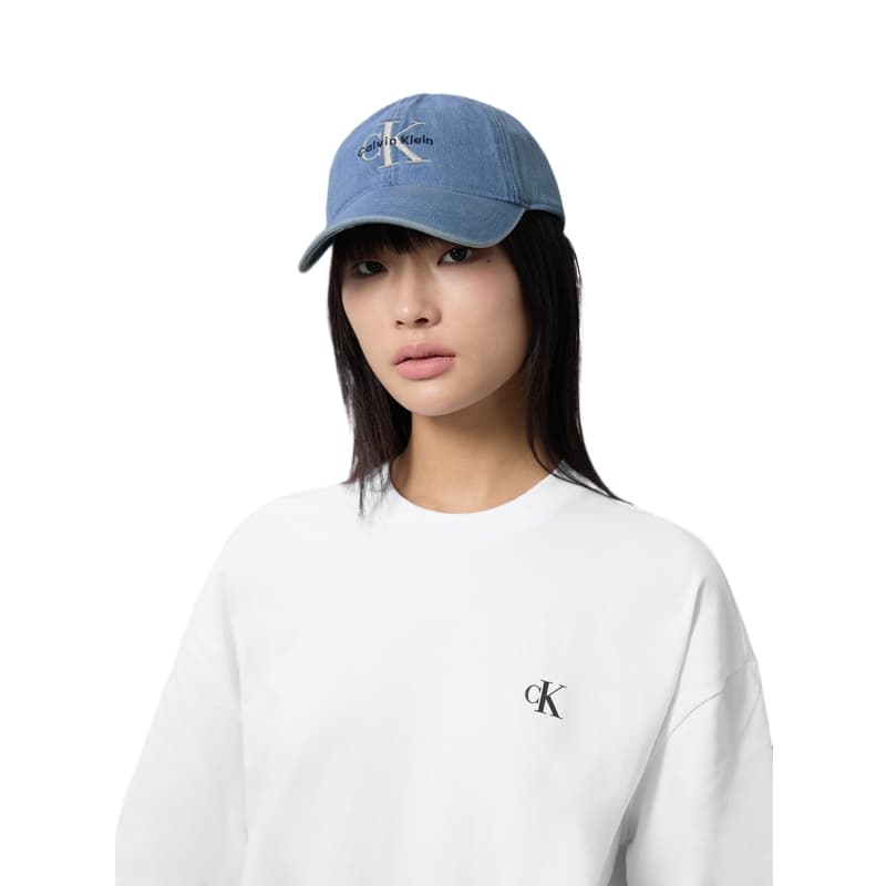 Кепка calvin klein Хлопковое волокно Кепки Унисекс Джинсовый синий - изображение 8