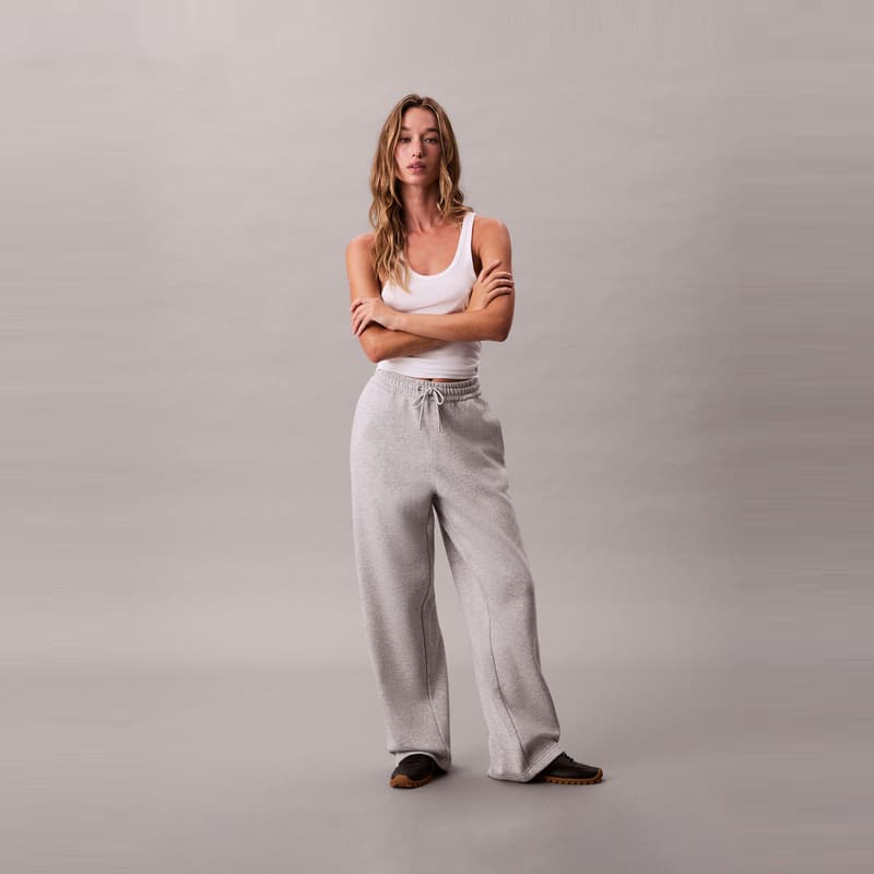 Штаны Calvin Klein Джинсы Жаккардовый трикотаж Текстильный ремень С флисовой подкладкой Прямой крой - изображение 4