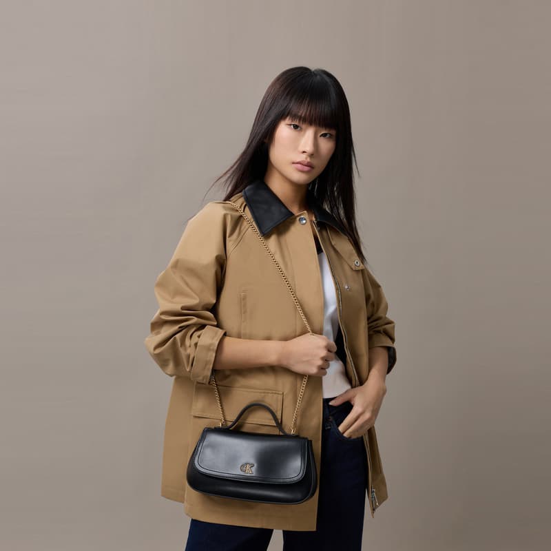 Сумка CALVIN KLEIN Синтетический материал Сумка Маленькая Женская Космический черный - изображение 9