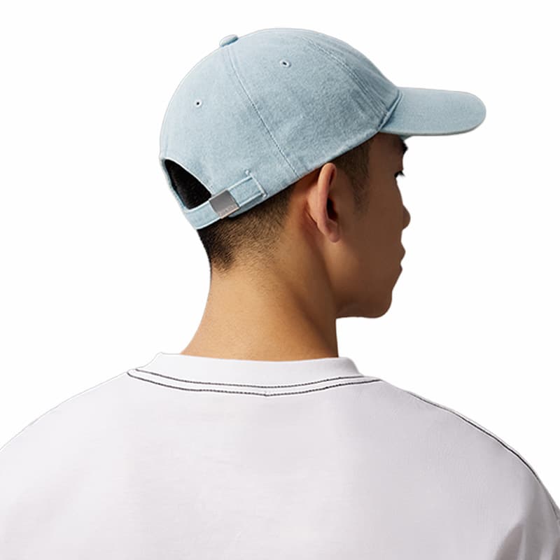 Кепка Calvin Klein Хлопковый Волокно Кепки Унисекс Джинсовый Светло-Синий - изображение 8
