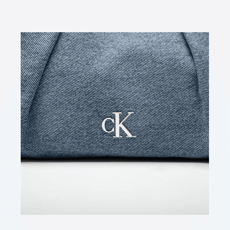 Сумка Calvin Klein Ткань Сумка Средняя Женская Джинсовая Светло-Синяя - изображение 5