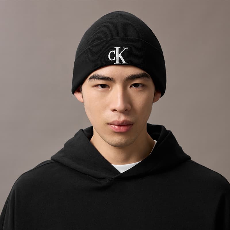 Шапка CALVIN KLEIN Шапки-бини Унисекс Космический Черный - изображение 4