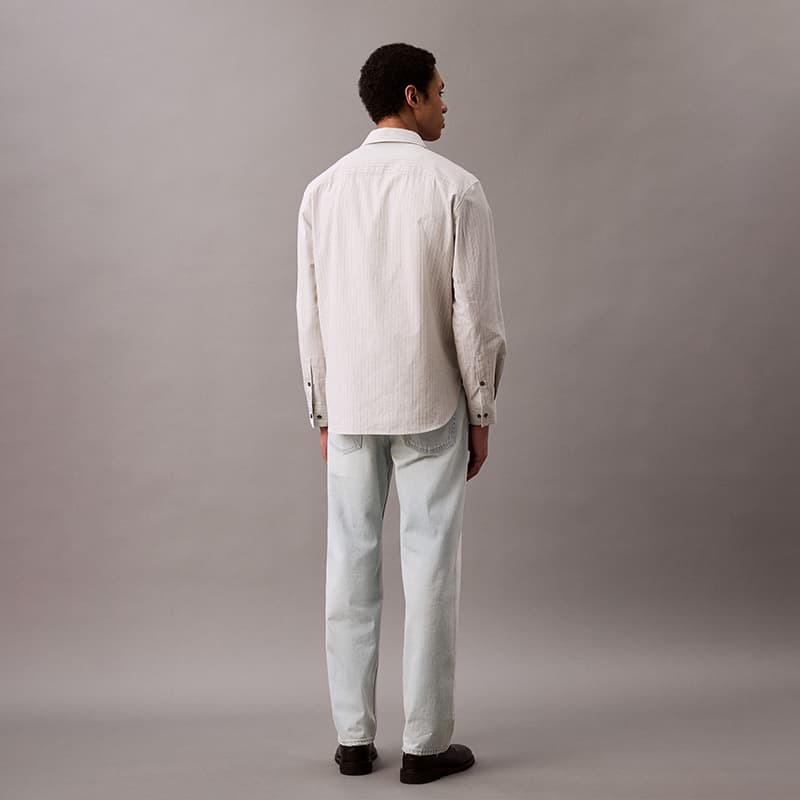 Штаны CALVIN KLEIN SS25 Джинсы Мужские Джинсовые Светло-Синие - изображение 4