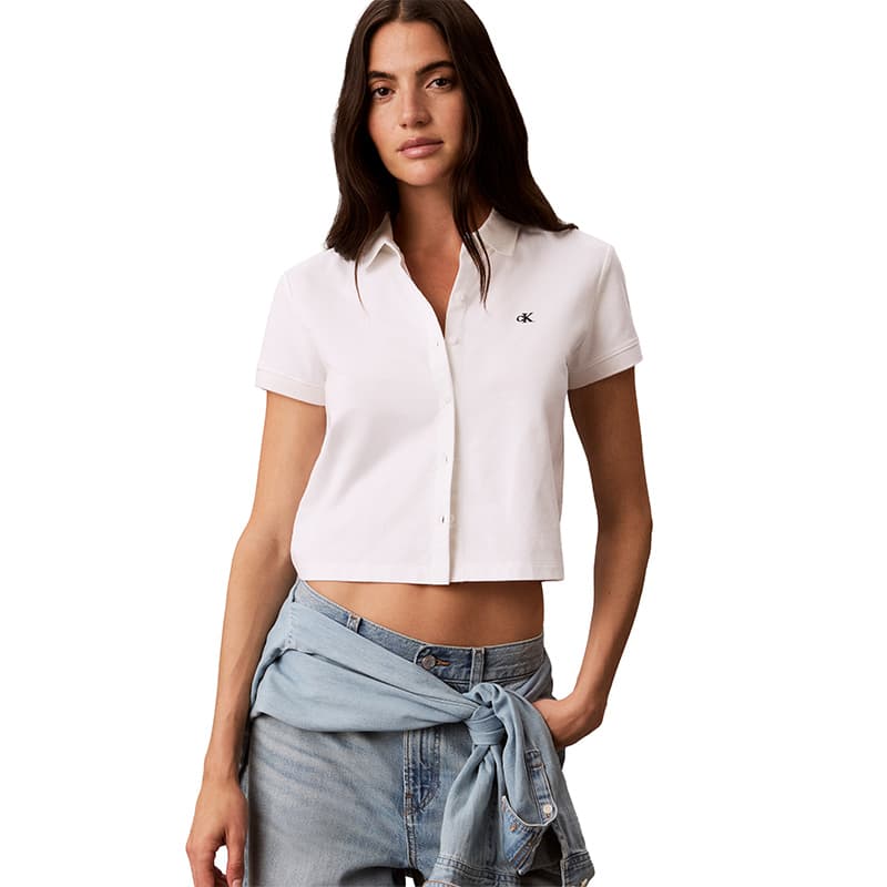 Calvin Klein YAF Moon Белая Женская Поло - изображение 6