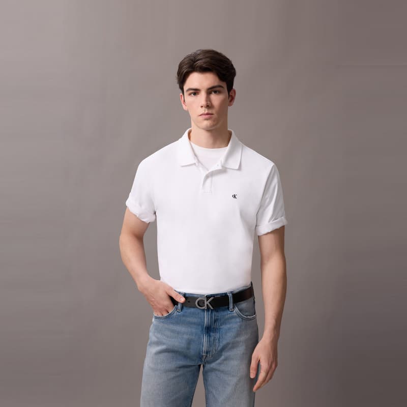 Ремень Calvin Klein Ремни из коровьей кожи Мужской Космос Черный 3,5 см - изображение 4