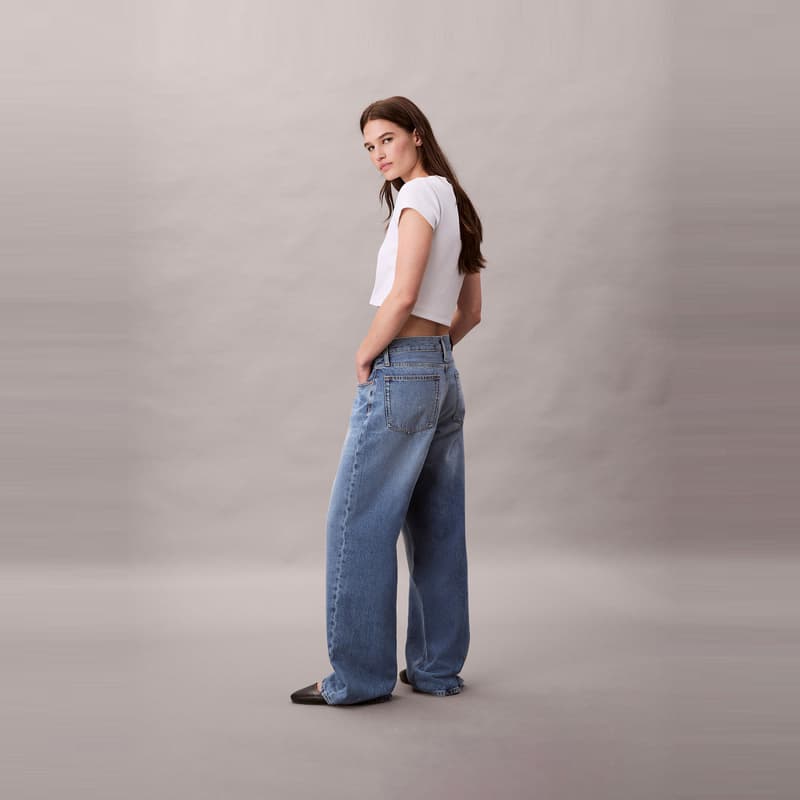 Джинсы Calvin Klein YY5 Джинсовый Светло-Синий Женские Джинсы - изображение 7