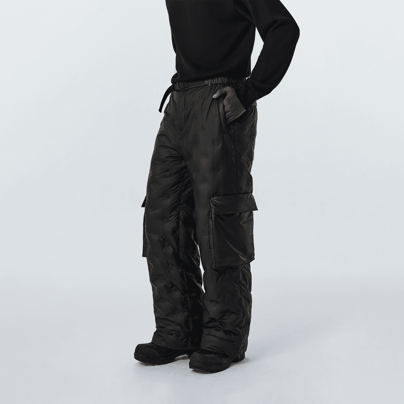 Atry American Sporty Style Рабочий стиль Брюки Утолщенный с начесом Ветрозащитный Теплоизоляционный Пуховые брюки - изображение 5