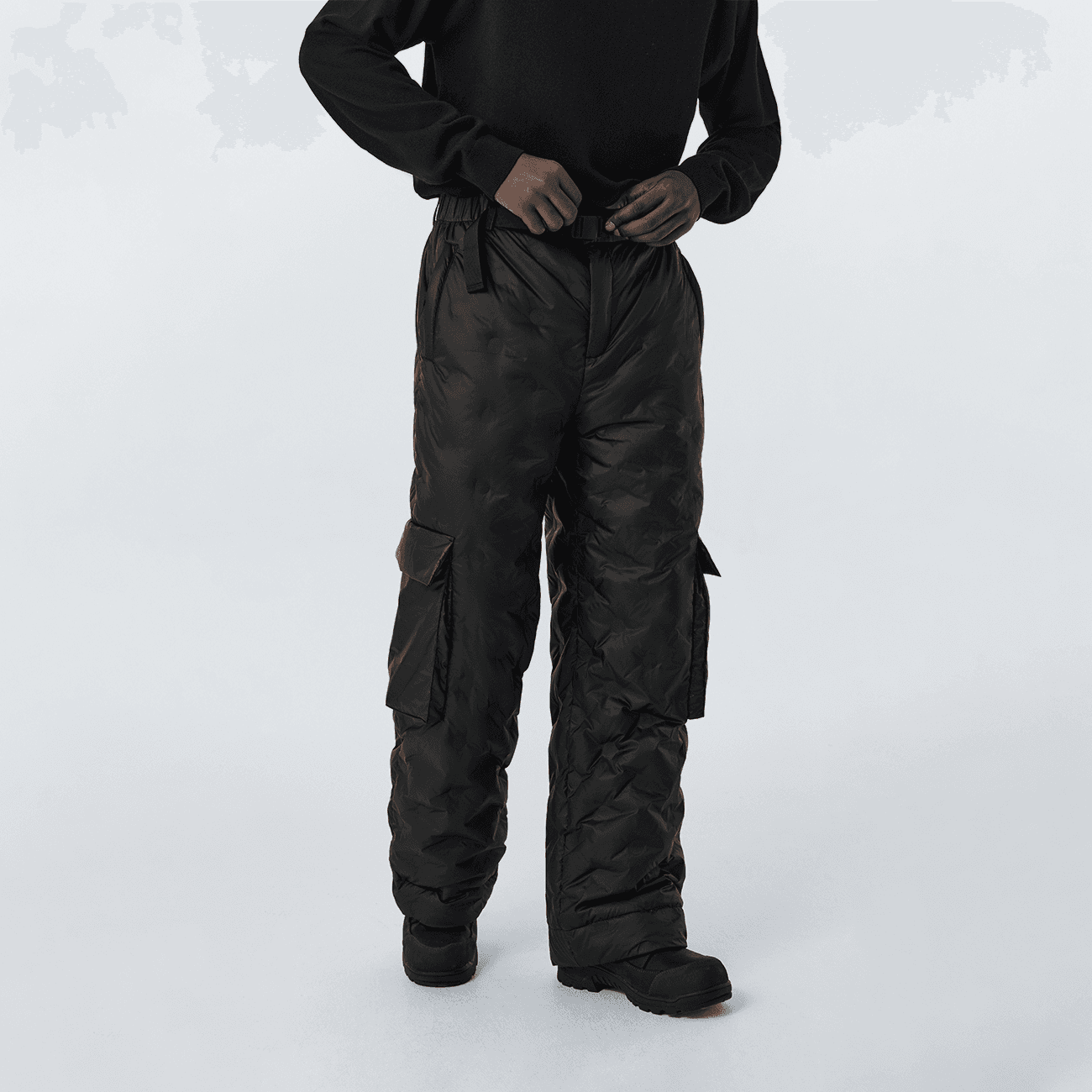 Atry American Sporty Style Рабочий стиль Брюки Утолщенный с начесом Ветрозащитный Теплоизоляционный Пуховые брюки - изображение 4