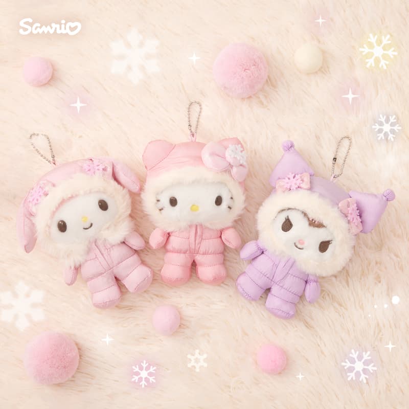 Sanrio Флис Зимние Мягкие Брелоки-Игрушки 7 см Длина Тела - изображение 3