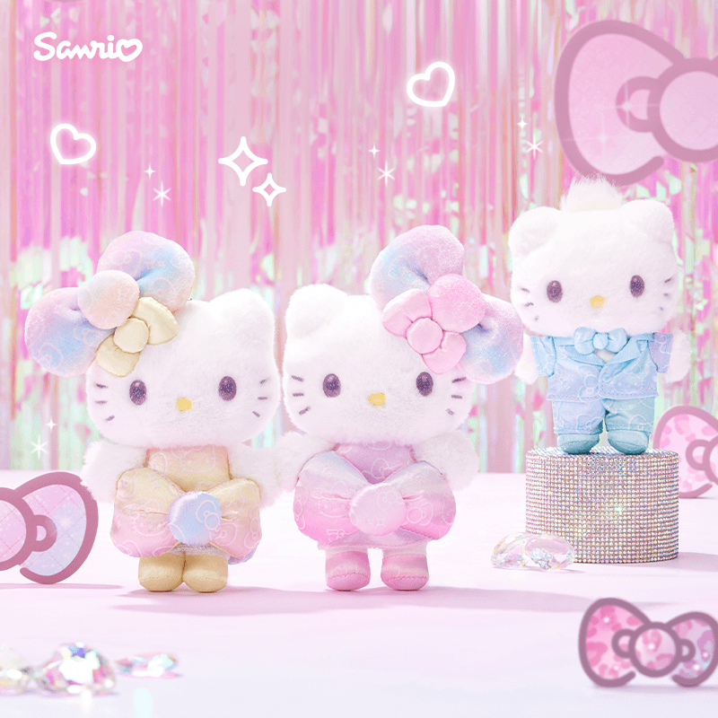 Санрио Хелло Китти 2024 50th Anniversary Limited Куклы Плюшевый Украшение Высота примерно 5cm - изображение 2