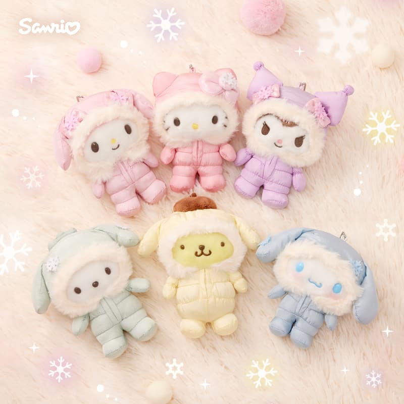 Sanrio Флис Зимние Куклы Плюшевый Украшение 7 5 см H7,5cm - изображение 2