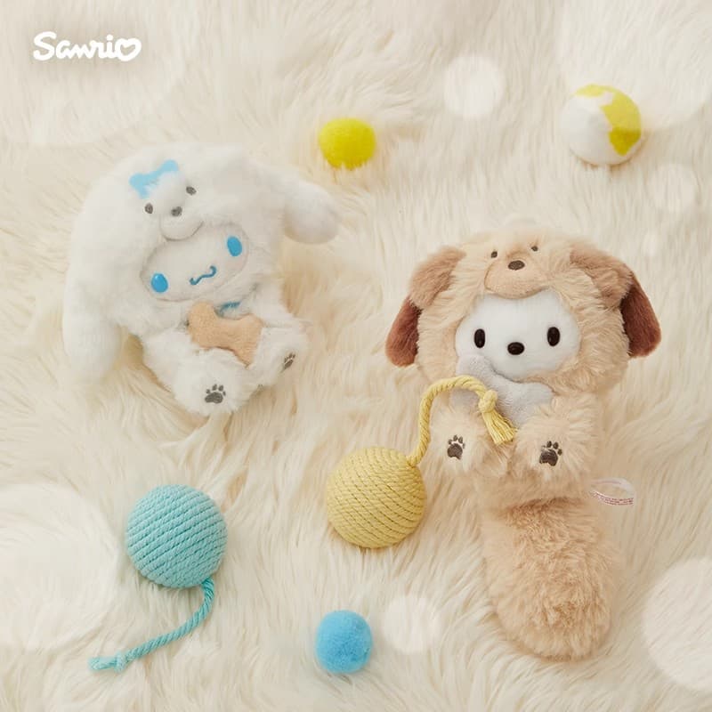 Sanrio Cinnamoroll Плюшевые Куклы Украшение 12 см Длина Тела - изображение 2