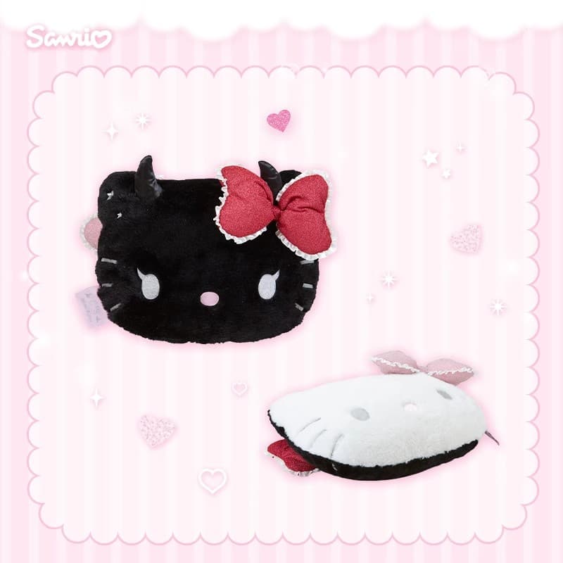 SANRIO GIFT GATE Ангел And Маленький дьявол Хелло Китти Куклы Плюшевый Украшение 8 см - изображение 5