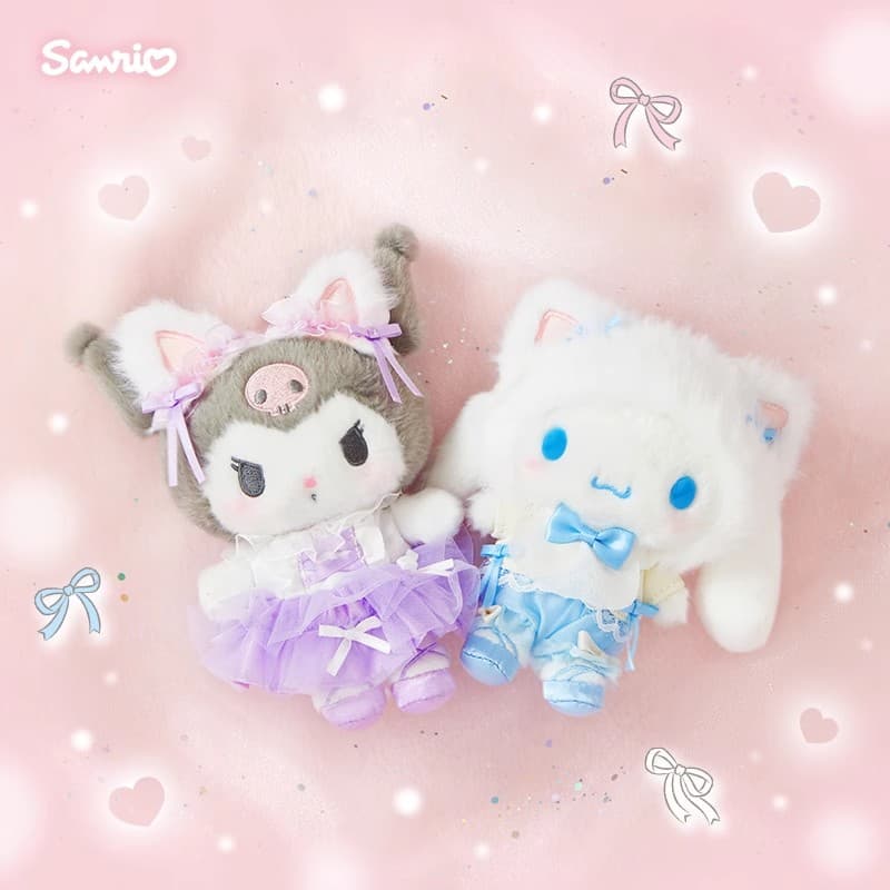 Sanrio Балет Котенок Кукла Плюшевый Украшение 14 см - изображение 3