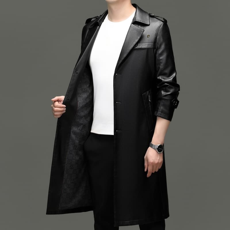 Кожаная куртки PIERRE CARDIN Мужской Кожаные куртки - изображение 5