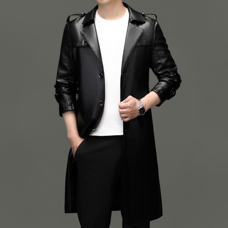 Кожаная куртки PIERRE CARDIN Мужской Кожаные куртки - изображение 4