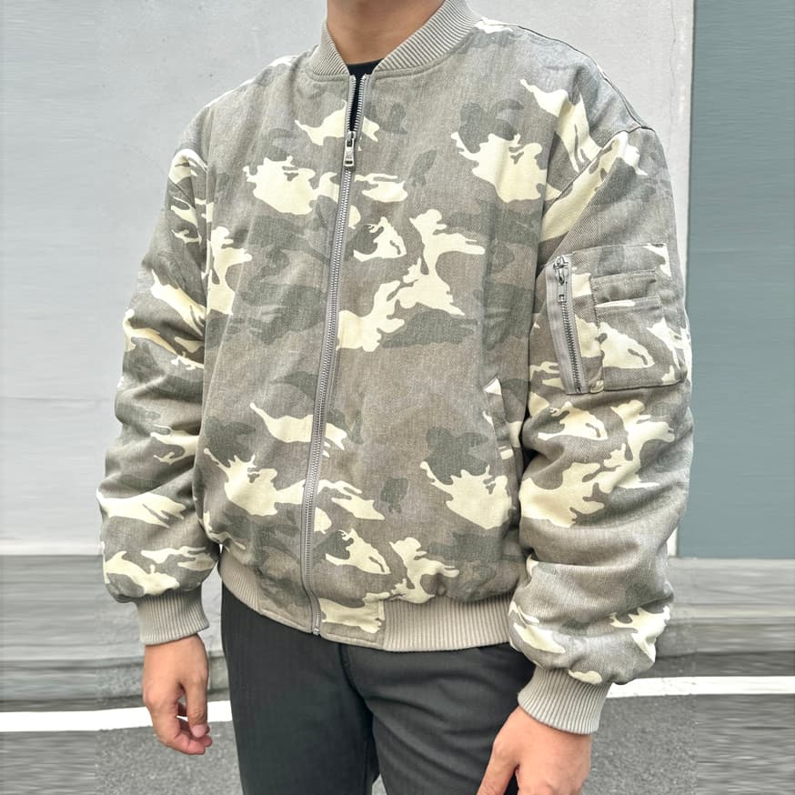 Зимняя куртка пуховик ANYWEARLAB Gray Camouflage Men's Down Jackets (Puffers) ANYWEARLAB Серый Камуфляж Мужские Пуховики - изображение 3