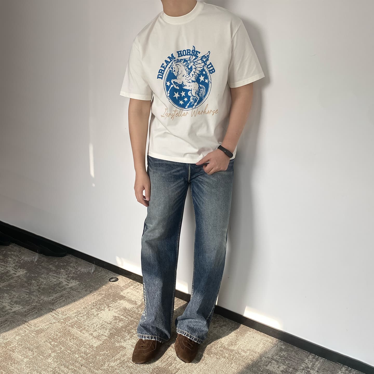Футболка ANYWEARLAB Белый Мужской Футболки - изображение 3