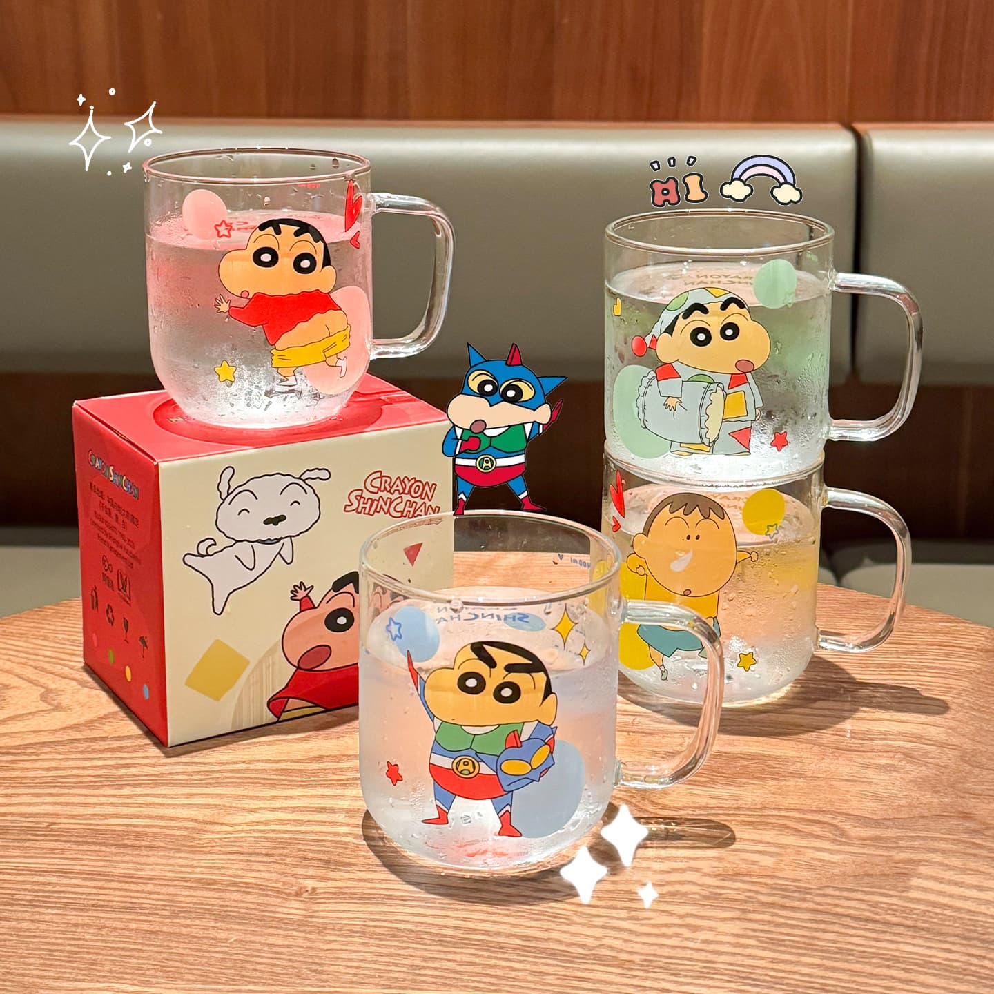 Crayon Shinchan Стеклянные чашки - изображение 3