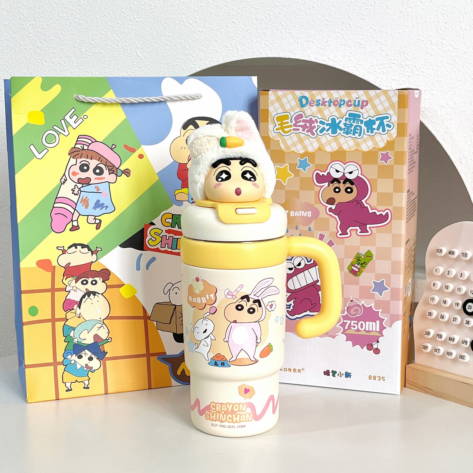 Crayon Shinchan Мягкая игрушка с объемной конструкцией охлаждающая ледяной король термокружка 750 мл - изображение 8