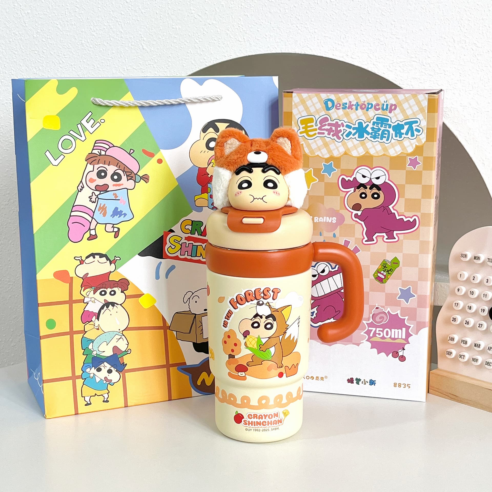 Crayon Shinchan Мягкая игрушка с объемной конструкцией охлаждающая ледяной король термокружка 750 мл - изображение 7