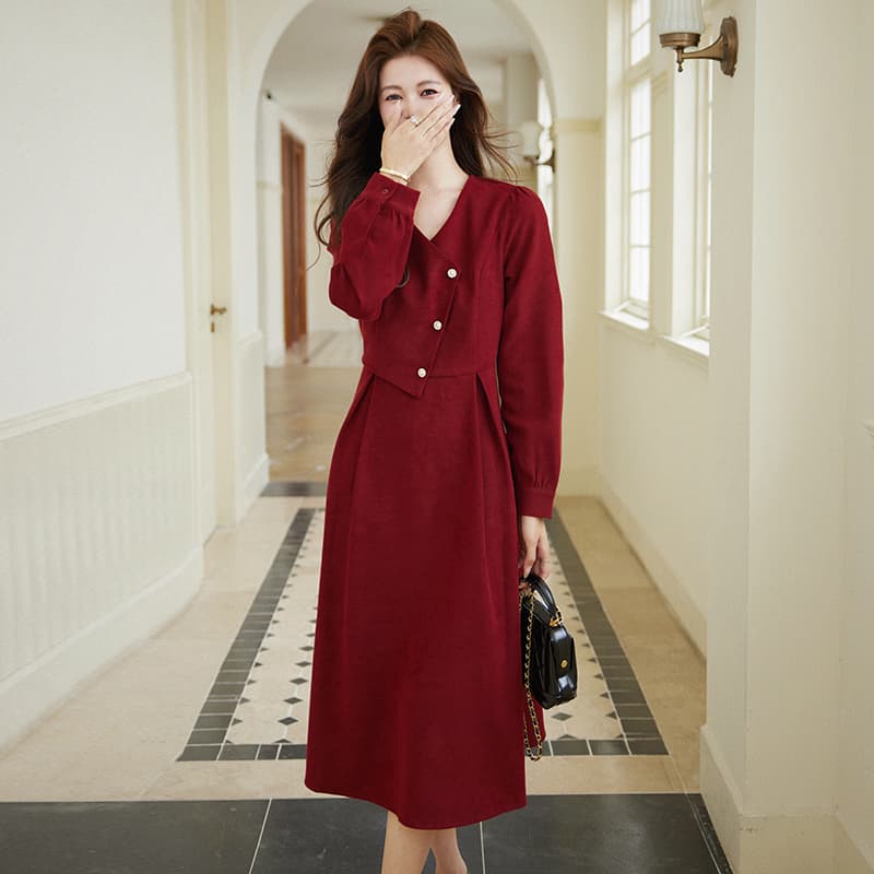 Платье PIERRE CARDIN Длинное платье с длинными рукавами для женщин - изображение 5