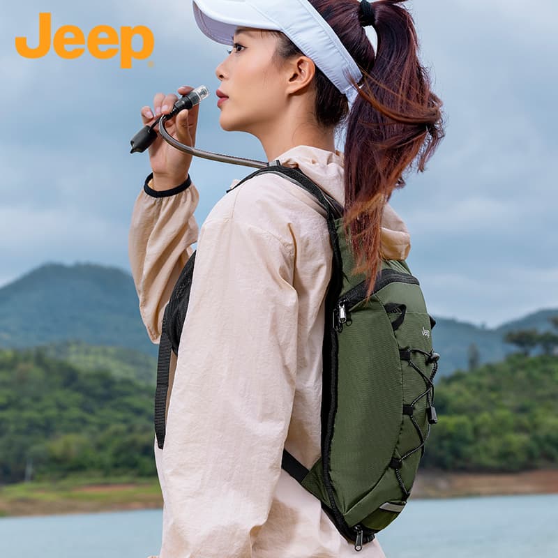 Jeep Outdoor Lifestyle Туристические сумки Нейлон Обсидиан Черный Армейский Зеленый Унисекс - изображение 4