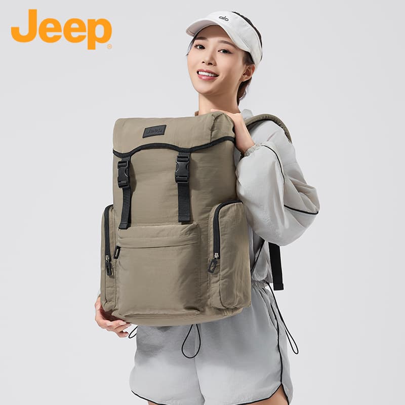 Рюкзак Jeep Моющийся тканевый рюкзак унисекс хаки - изображение 2