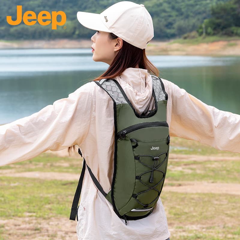 Jeep Outdoor Lifestyle Туристические сумки Нейлон Обсидиан Черный Армейский Зеленый Унисекс - изображение 2