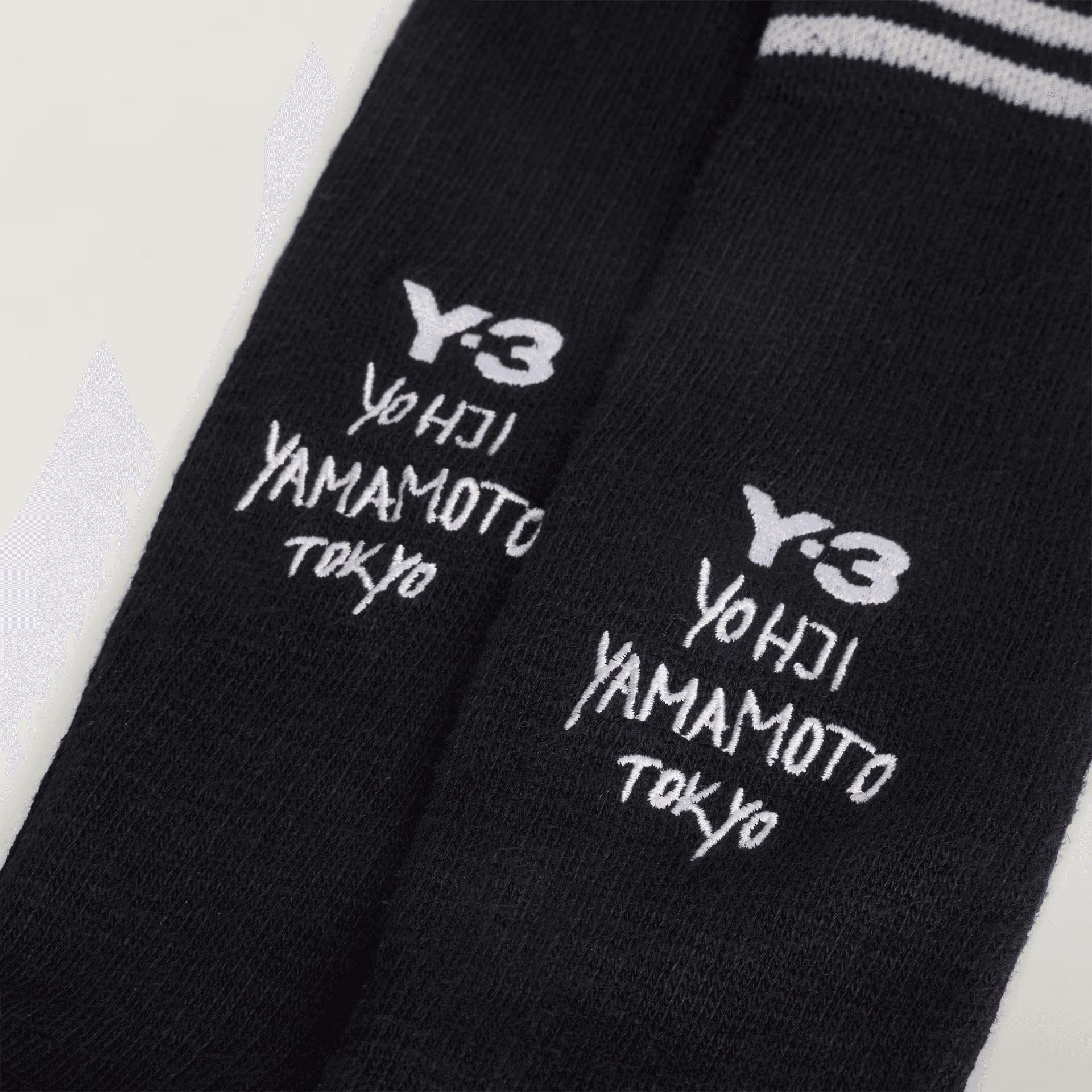 Носки Y 3 Knee High Socks Мужские 1 Пачка Черные - изображение 2