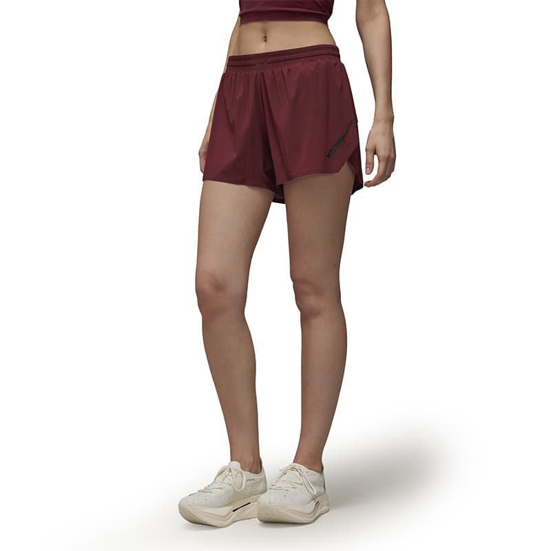Y-3 RUN SHORTS Дышащий Удобные спортивные шорты Женский Бордовый - изображение 6