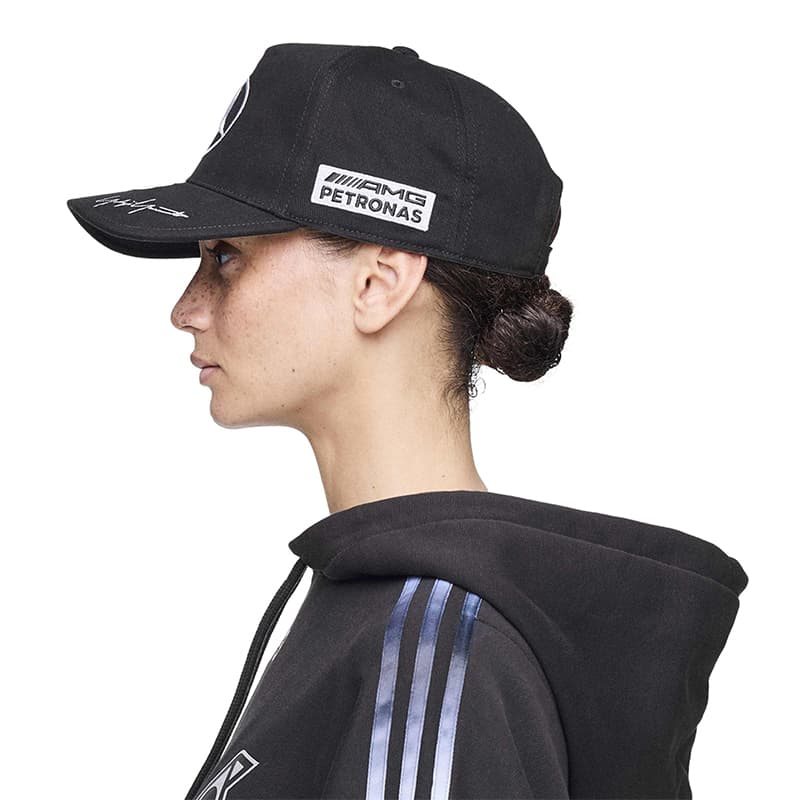 Кепка Y-3 x MERCEDES Коллаборация Черный Унисекс Парный Бейсболки 100% хлопок - изображение 3