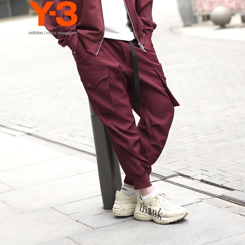 Штаны Y-3 SP UNI CUF PNT Унисекс рабочие брюки Бордовый - изображение 5