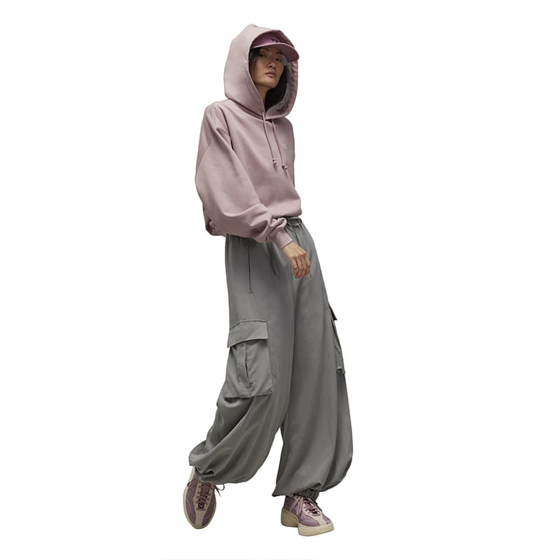 Худи Y-3 FL HOODIE Женский Толстовка Пыльно-розовый - изображение 5