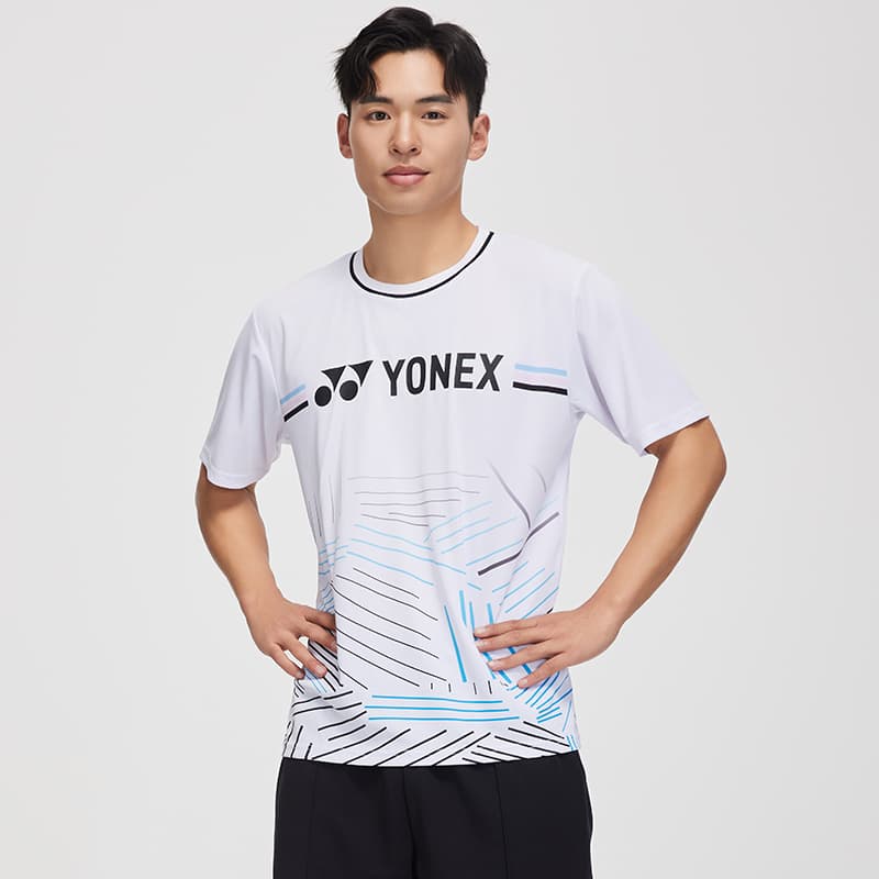 Футболка YONEX Competition Collection T-рубашка мужская белая - изображение 4