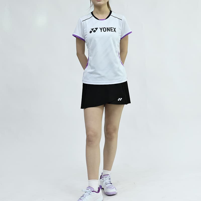 Футболка YONEX Набор волшебных цветов в рукав T-рубашка Женская Белая - изображение 3