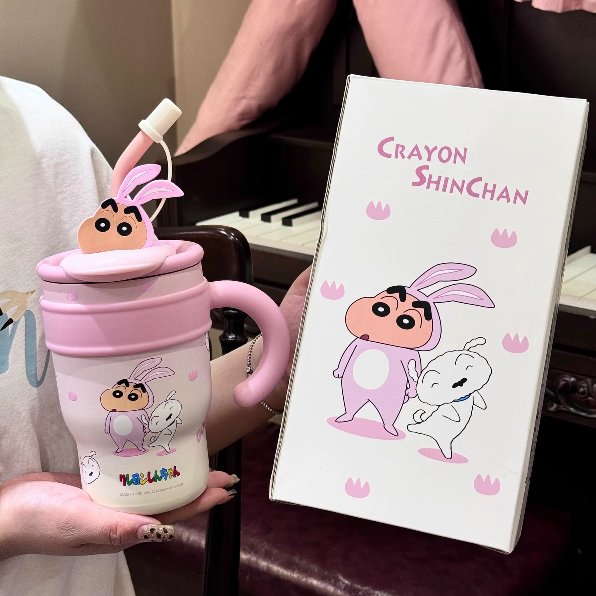 Crayon Shinchan Прохлада Ледяной Король Двойной Термокружка 700 мл 1200 мл - изображение 2