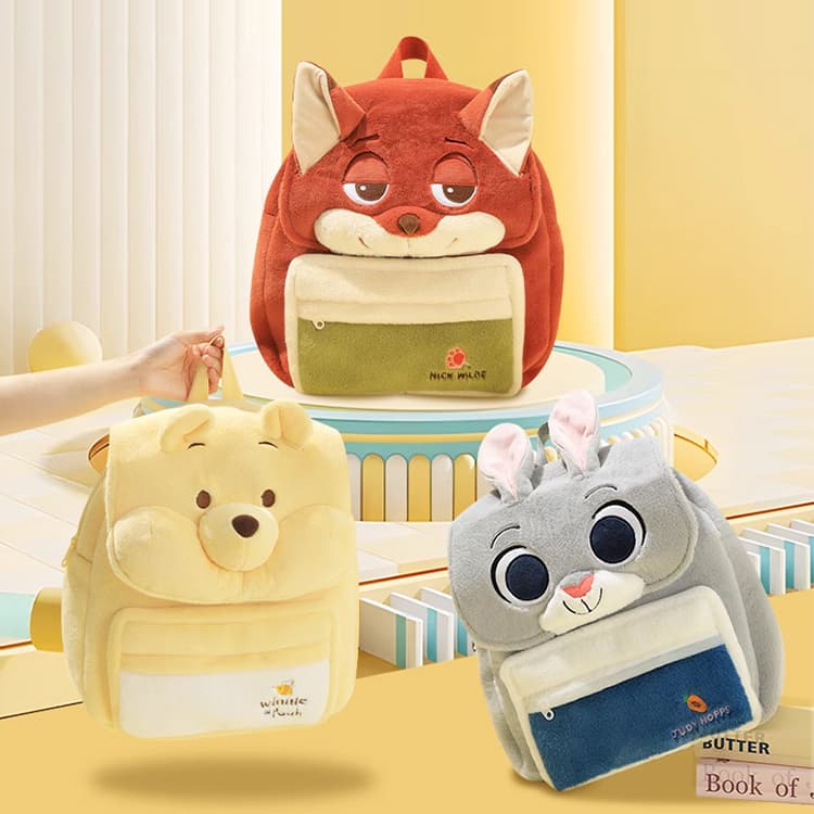 Рюкзак Disney Winnie The Pooh's Fluffy Медвежонок Полиэстер Большой Женский Многоцветный Рюкзак - изображение 3
