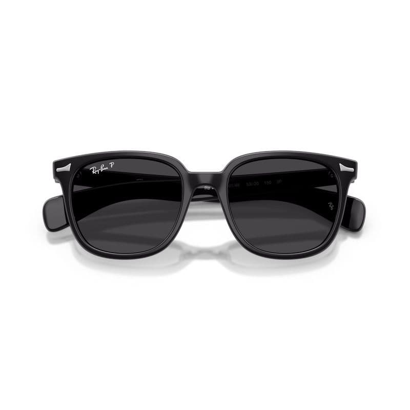 Солнцезащитные очки RayBan Ацетатная пластина Квадратная форма Солнцезащитные очки Унисекс Яркий черный - изображение 3