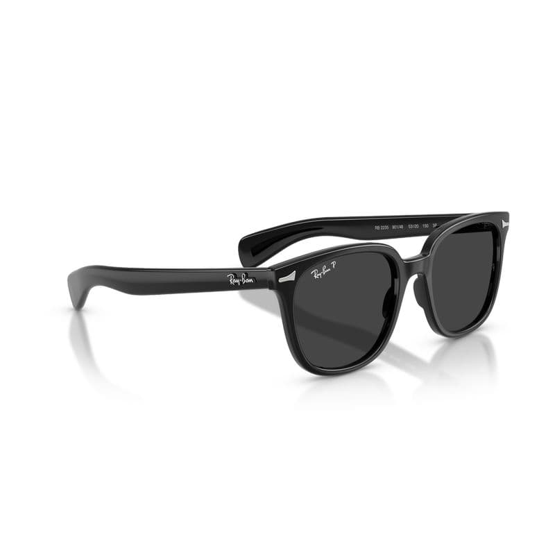 Солнцезащитные очки RayBan Ацетатная пластина Квадратная форма Солнцезащитные очки Унисекс Яркий черный - изображение 2