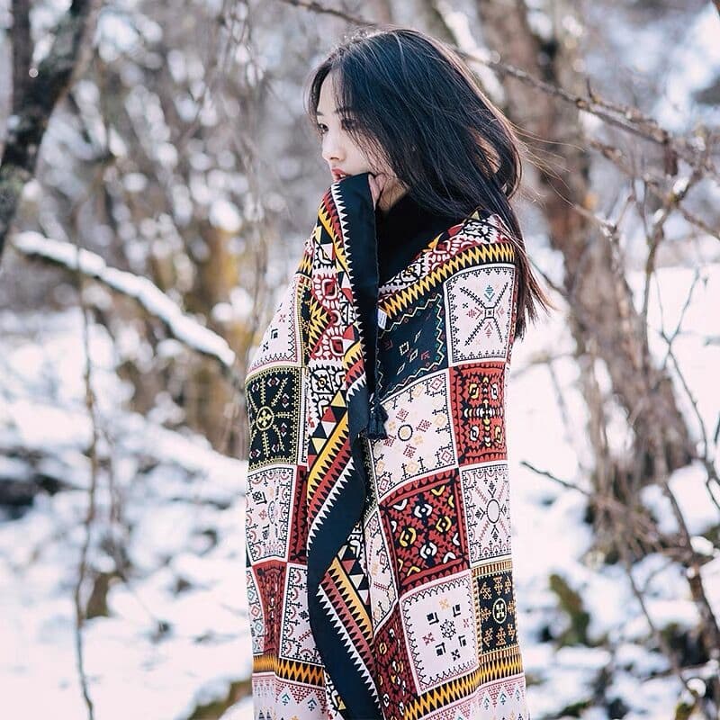 Шарф VINEY Полиэстер Палантины Кофе Женские - изображение 7