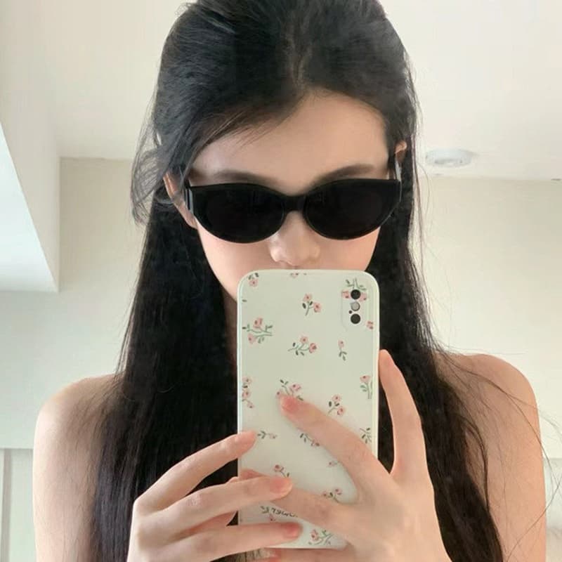 Солнцезащитные очки VINEY Солнцезащитные очки с узором "Кошачий глаз" Унисекс - изображение 4
