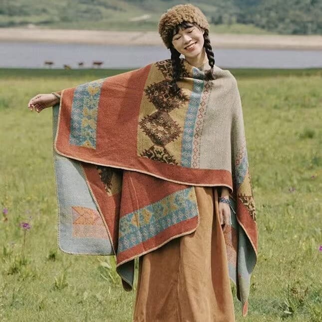 Шарф VINEY Палантины Хаки Женские - изображение 6