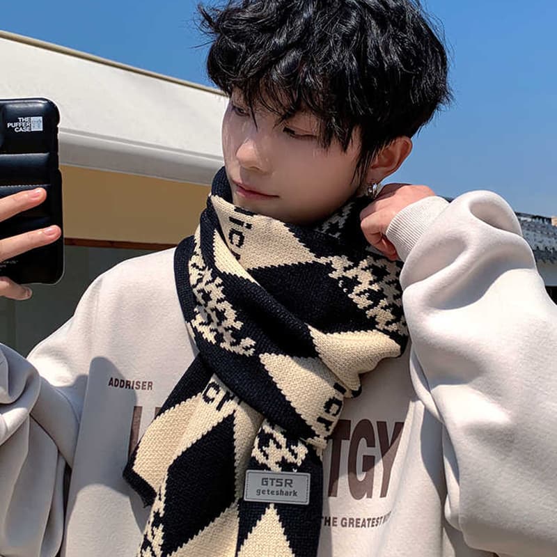 Шарф VINEY Полиэстер нейлон Knit Scarves Unisex - изображение 4