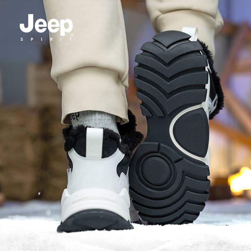 Кроссовки JEEP SPIRIT Black Myth Амортизация Устойчивость к износу Увеличение высоты Термический Высокий верх Подошва Кроссовки - изображение 13