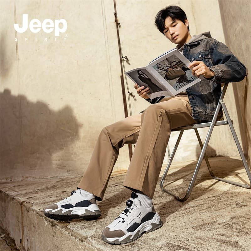 Кроссовки JEEP SPIRIT Низкий топ массивные кроссовки мужские светло-песочный - изображение 7